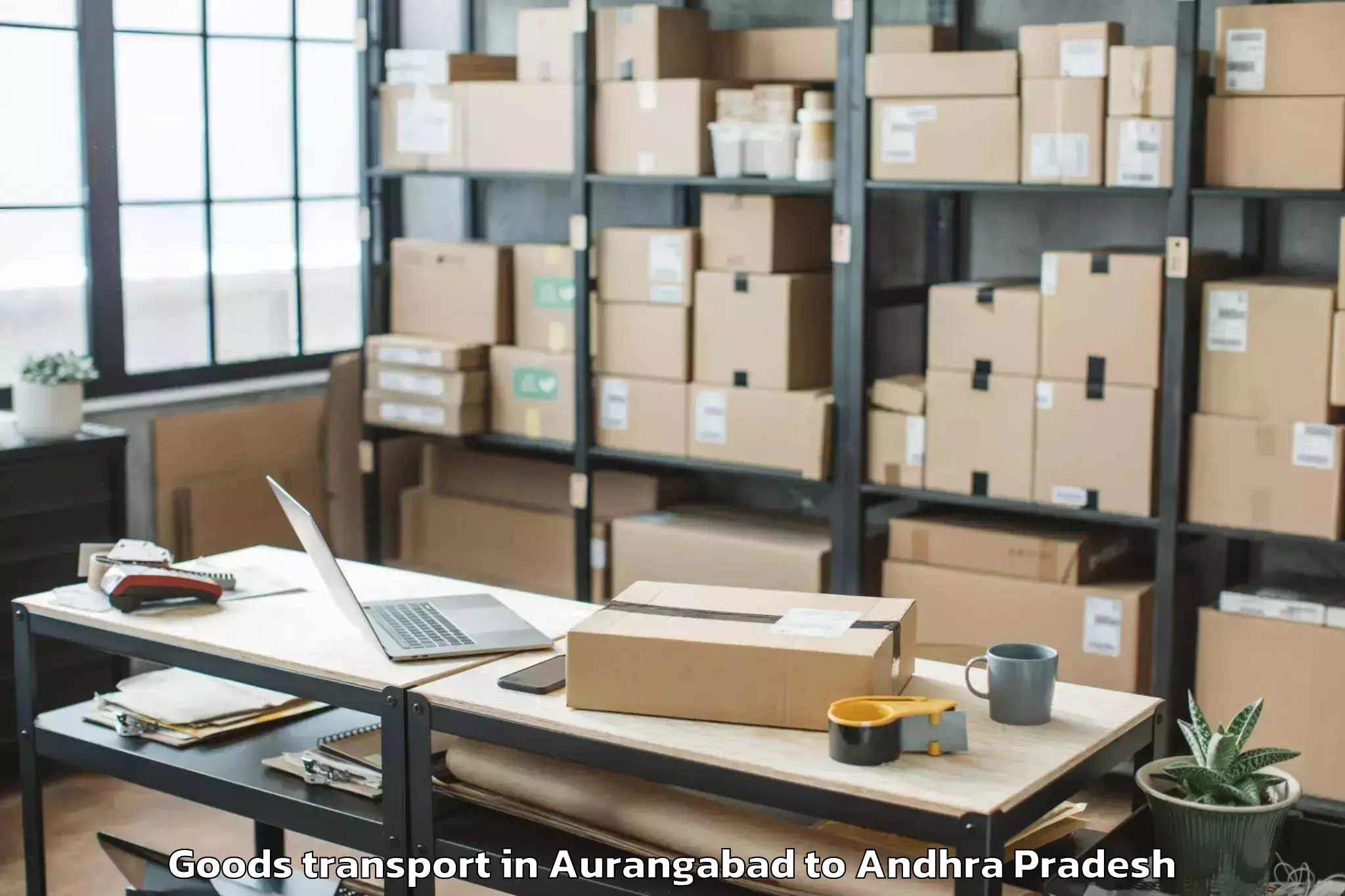 Expert Aurangabad to Konthamuru Goods Transport